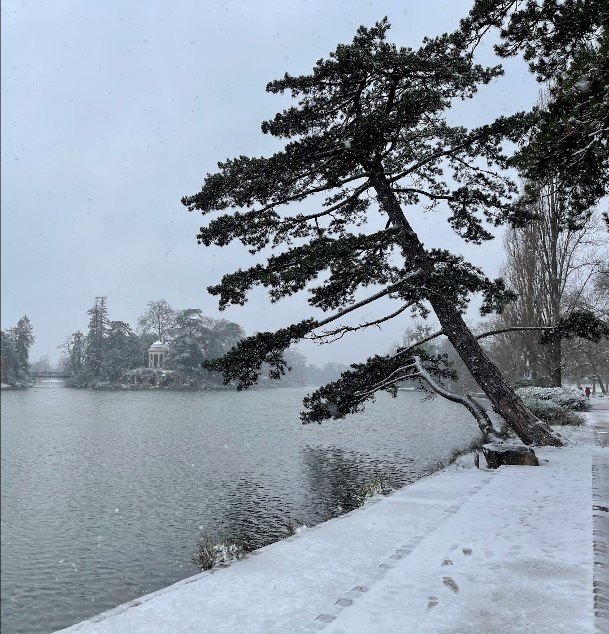 Lac Daumesnil sous la neige, hiver 2021