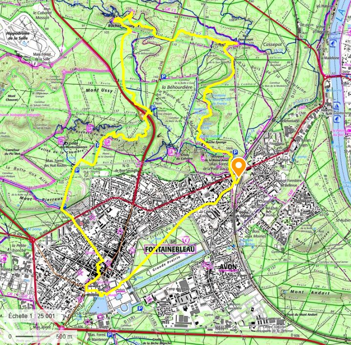 carte fontainebleau avon denecourt cassepot chateau